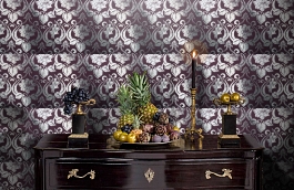 Обои 1332-29 фото в интерьере гостиной превью