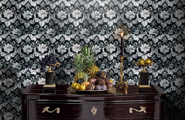 Обои 1332-36 фото в интерьере гостиной превью