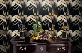 Обои 1765-16 фото в интерьере гостиной превью