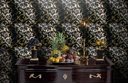 Обои 1767-14 фото в интерьере гостиной превью