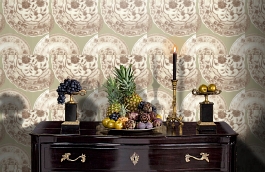 Обои Cargo Red фото в интерьере гостиной превью