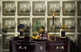 Обои Gallery B Neutral фото в интерьере гостиной превью