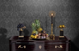 Обои Kew Stone фото в интерьере гостиной превью