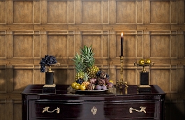 Обои Regent Light Oak RE05 фото в интерьере гостиной превью