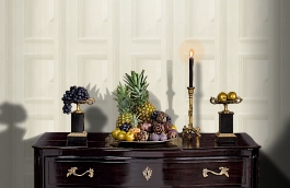 Обои Trianon Bone TR02 фото в интерьере гостиной превью