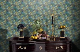 Обои 105-4018 фото в интерьере гостиной превью