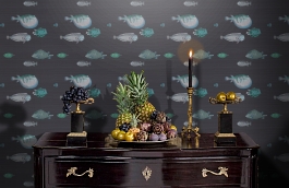 Обои 114-16032 фото в интерьере гостиной превью