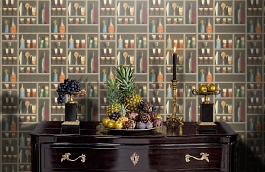 Обои 114-23043 фото в интерьере гостиной превью