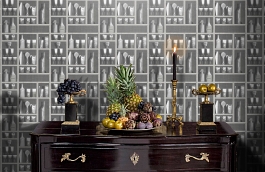 Обои 114-23045 фото в интерьере гостиной превью