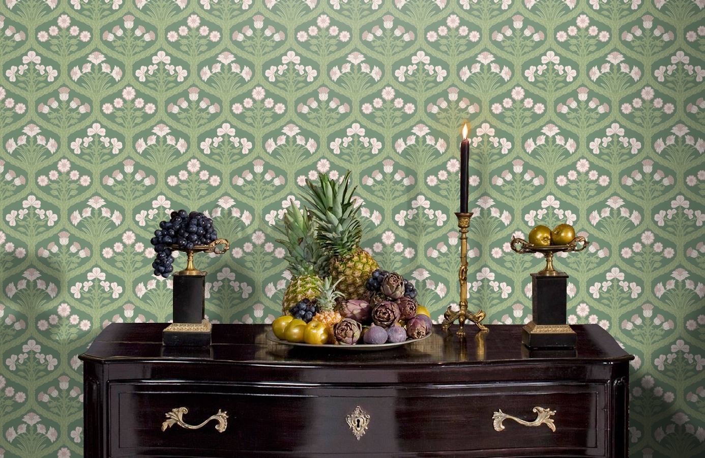 Обои 95-7044 фото в интерьере гостиной