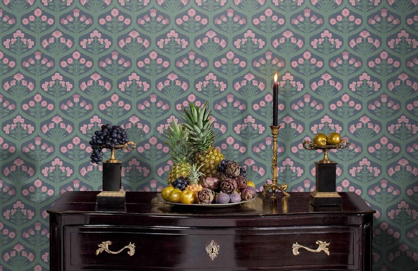 Обои 95-8045 фото в интерьере гостиной