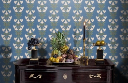 Обои 117-3008 фото в интерьере гостиной превью