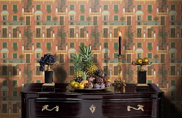 Обои 117-4011 фото в интерьере гостиной превью