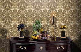 Обои 118-9019 фото в интерьере гостиной превью