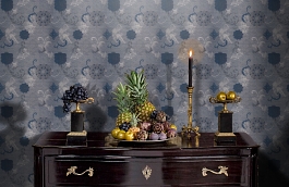 Обои 211023 фото в интерьере гостиной превью