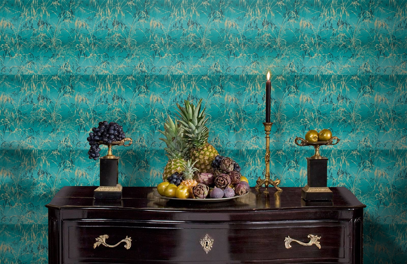 Обои 111404 фото в интерьере гостиной