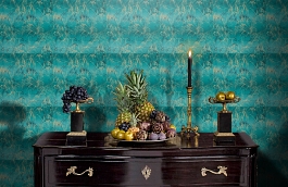 Обои 111404 фото в интерьере гостиной превью