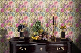 Обои 111497 фото в интерьере гостиной превью