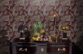 Обои DV40409 фото в интерьере гостиной превью