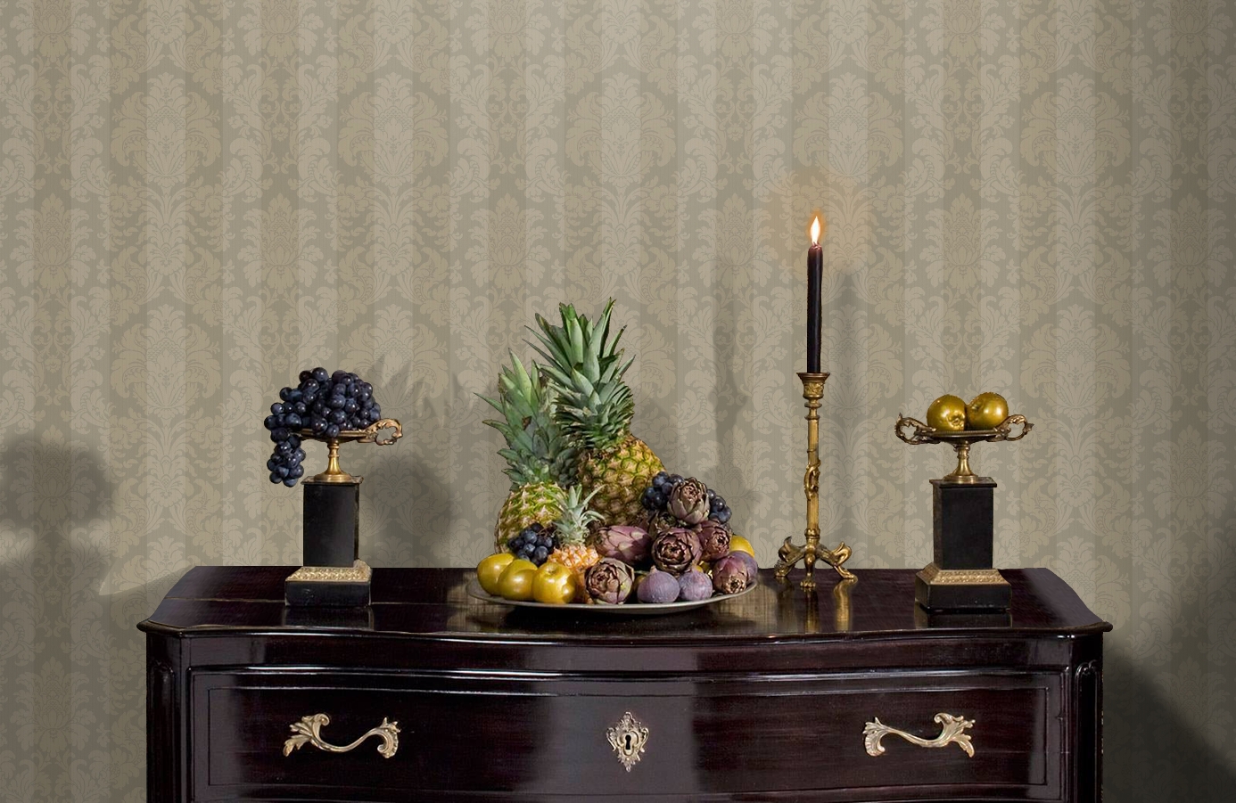 Обои ET41208 фото в интерьере гостиной