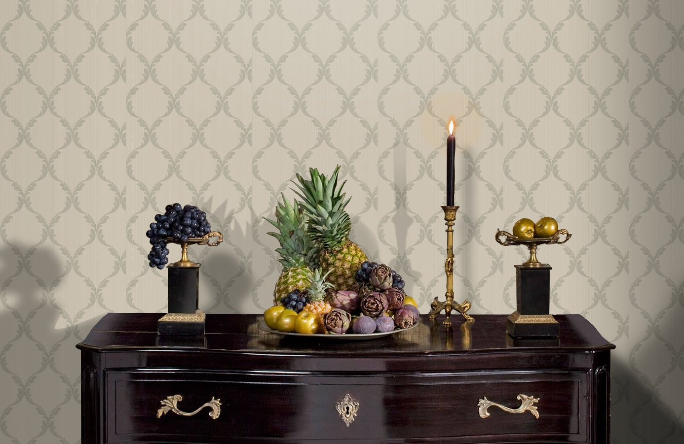 Обои ET41409 фото в интерьере гостиной