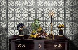 Обои SY42010 фото в интерьере гостиной превью