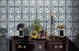 Обои SY42012 фото в интерьере гостиной превью