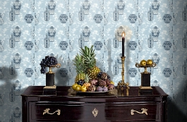 Обои NH11502 фото в интерьере гостиной превью