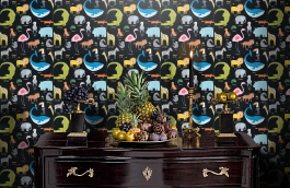 Обои 111288 фото в интерьере гостиной превью