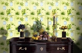 Обои 839-T-1153 фото в интерьере гостиной превью