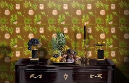 Обои 839-T-1154 фото в интерьере гостиной превью