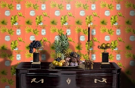 Обои 839-T-1158 фото в интерьере гостиной превью