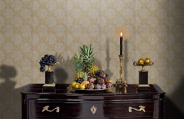 Обои 839-T-2001 фото в интерьере гостиной превью