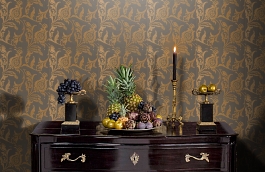 Обои 839-T-2010 фото в интерьере гостиной превью