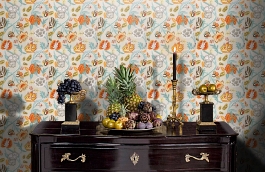 Обои 839-T-4907 фото в интерьере гостиной превью