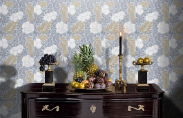 Обои 839-T-4926 фото в интерьере гостиной превью