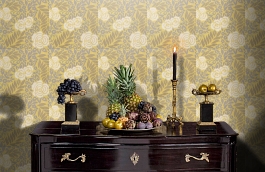 Обои 839-T-4927 фото в интерьере гостиной превью