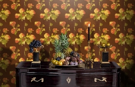 Обои 839-T-6018 фото в интерьере гостиной превью