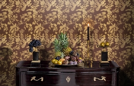 Обои 839-T-8621 фото в интерьере гостиной превью