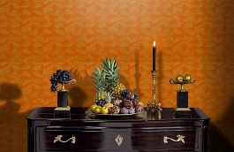 Обои 839-T-9197 фото в интерьере гостиной превью