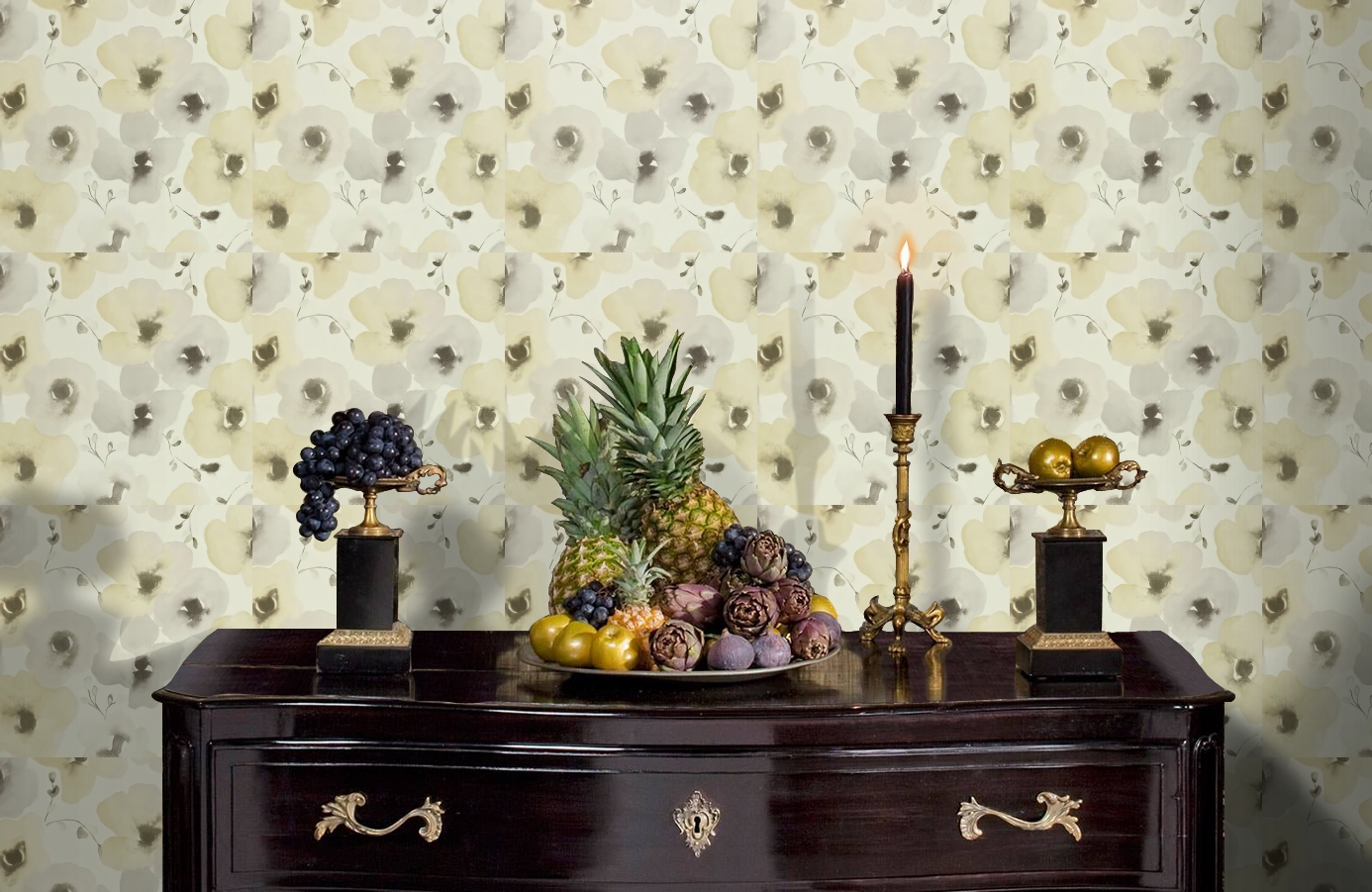 Обои DCFL211657 фото в интерьере гостиной