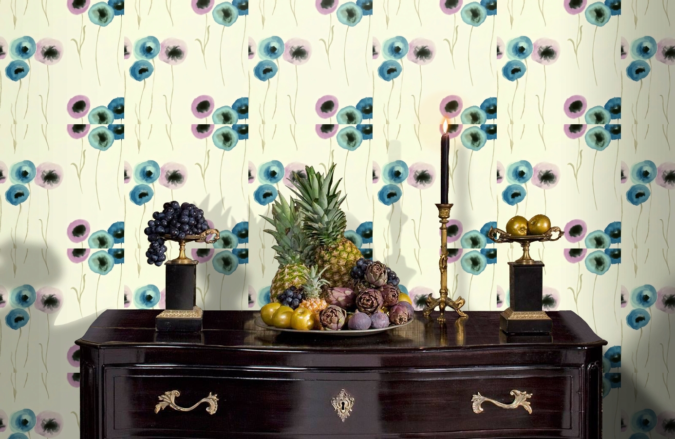 Обои DCFL211663 фото в интерьере гостиной