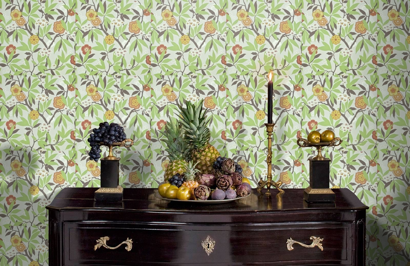 Обои DVIWPR104 фото в интерьере гостиной