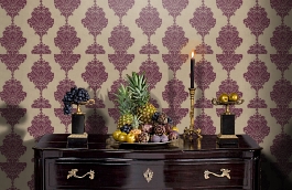 Обои T13016 фото в интерьере гостиной превью