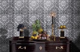 Обои T35177 фото в интерьере гостиной превью