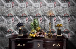 Обои W15.0025.W01 TRIANON W-01 фото в интерьере гостиной превью