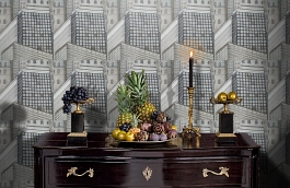 Обои W15.0029.W01 TRAVEL W-01 фото в интерьере гостиной превью