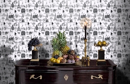 Обои W15 0040 W01 фото в интерьере гостиной превью