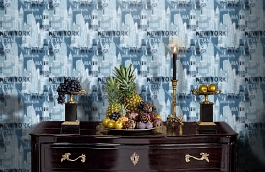 Обои W15 0043 W03 фото в интерьере гостиной превью