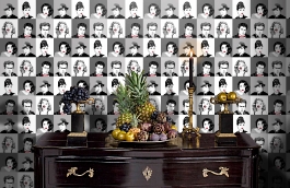 Обои W15 0057 W05 фото в интерьере гостиной превью